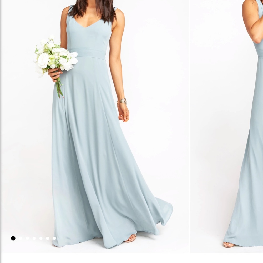 Show Me Your Mumu Jenn MaxiDress Silver Sage Crisp